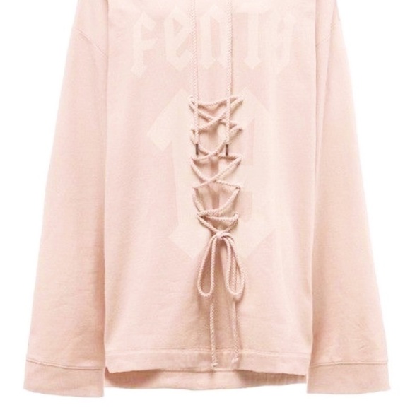 FENTY Puma by Rihanna pink graphic sweatshirt hoodie - Picture 13 of 14